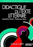 Didactique du texte littéraire