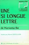 Une Si longue lettre de Mariama Bâ