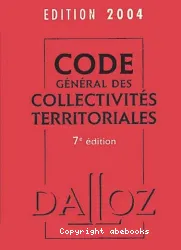 Code général des collectivités territoriales 2004