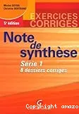 Note de synthèse