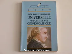 Idée d'une histoire universelle au point de vue cosmopolitique