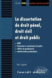 Dissertation de droit pénal, droit civil et droit public (La)