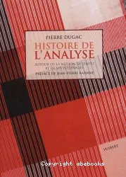 Histoire de l'analyse