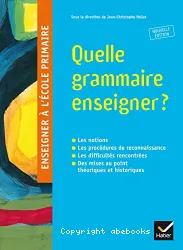 Quelle grammaire enseigner ?