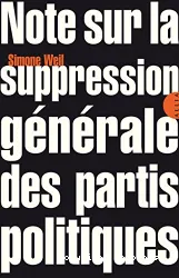 Note sur la suppression générale des partis politiques