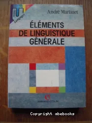 Eléments de linguistique générale