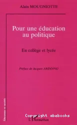 Pour une éducation au politique