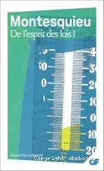 De l'esprit des lois 1