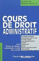 Cours de droit administratif [