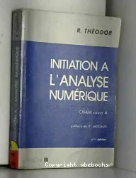 Initiation à l'analyse numérique