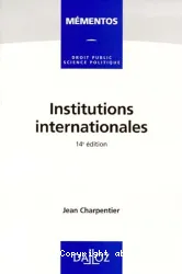 Institutions internationales