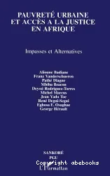Pauvreté urbaine et acces a la justice en Afrique