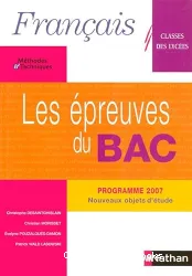 Français classes lycée, les éprueves du Bac