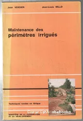 Maintenance des périmètres irrigués