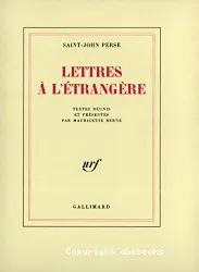 Lettres à l'étrangère