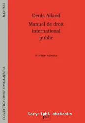 Manuel de droit international public