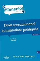 Droit constitutionnel et institutions politiques