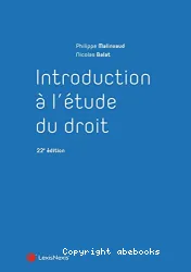 Introduction à l'étude du droit