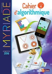 Cahier d'algorithmique Cycle 4