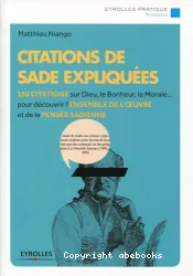 Citations de Sade expliquées