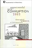 Rapport mondial sur la corruption 2003