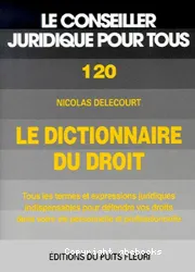 Dictionnaire du Droit