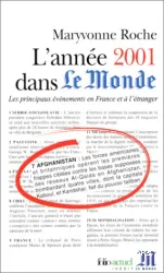 L'année 2001 dans LE MONDE : Les principaux événements en France et à 'étranger