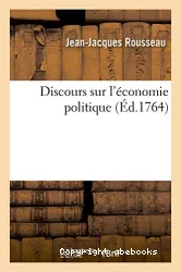Discours sur l'économie politique